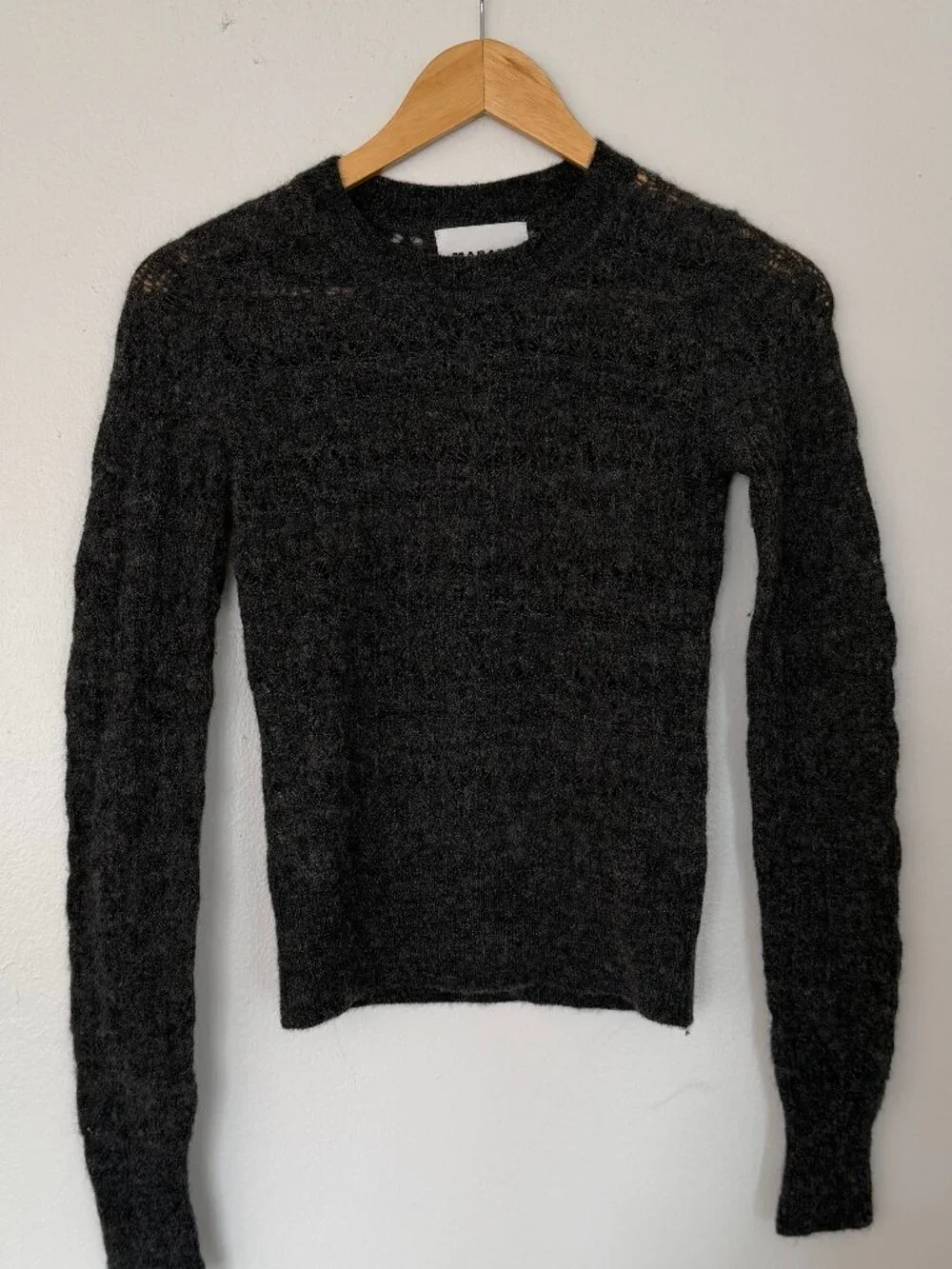 ISABEL MARANT ETOILE ACIA SWEATER IN DARK GREY SIZE  EU34 / US2